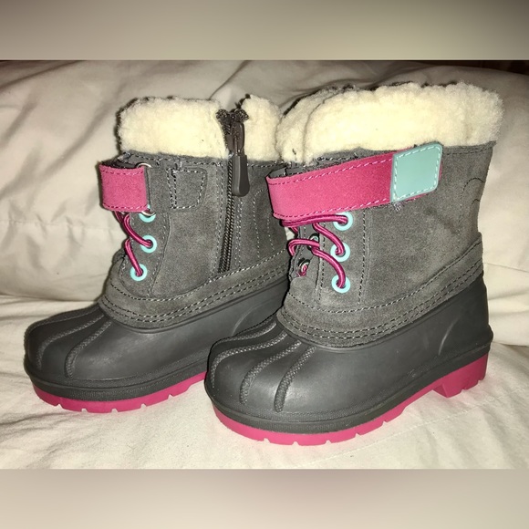 Baby Girl Fall/Winter Boot Bundle(3PAIR sizes 5/6)Combat/Riding/Snow/Rain/Patent - Picture 12 of 15